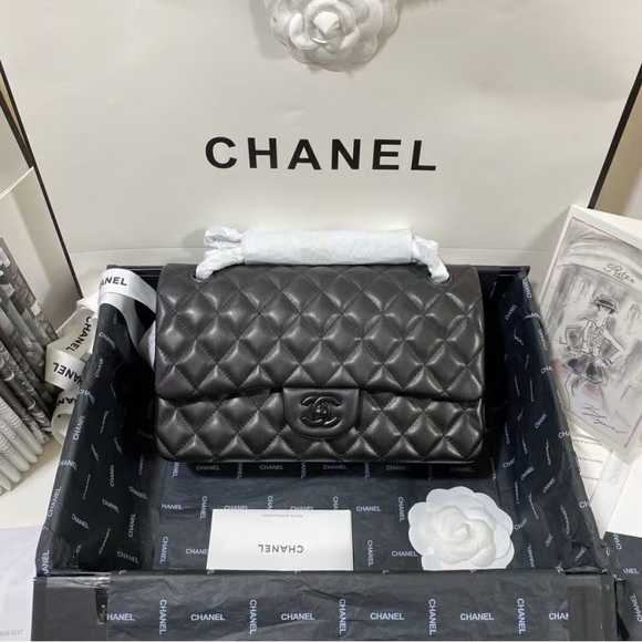 Chanel Black Wallet On Chain Classic Black Lambskin Pristine - Picture 5 of 5